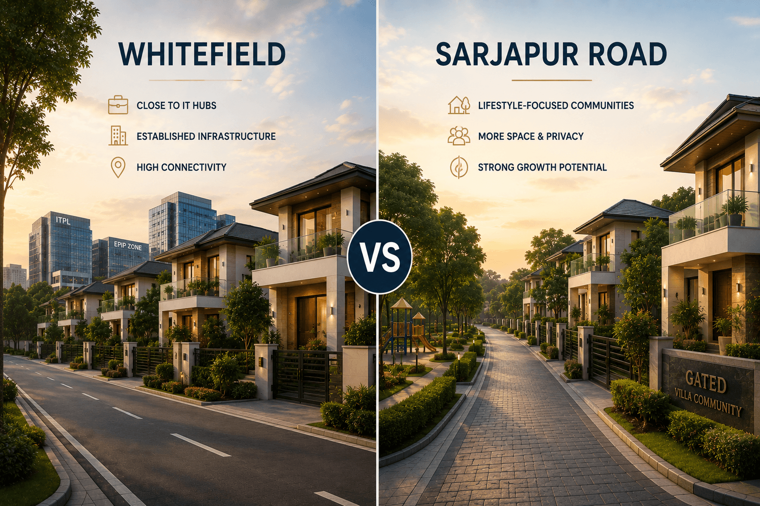 Whitefield vs Sarjapur Road Best Villa Location in 2026