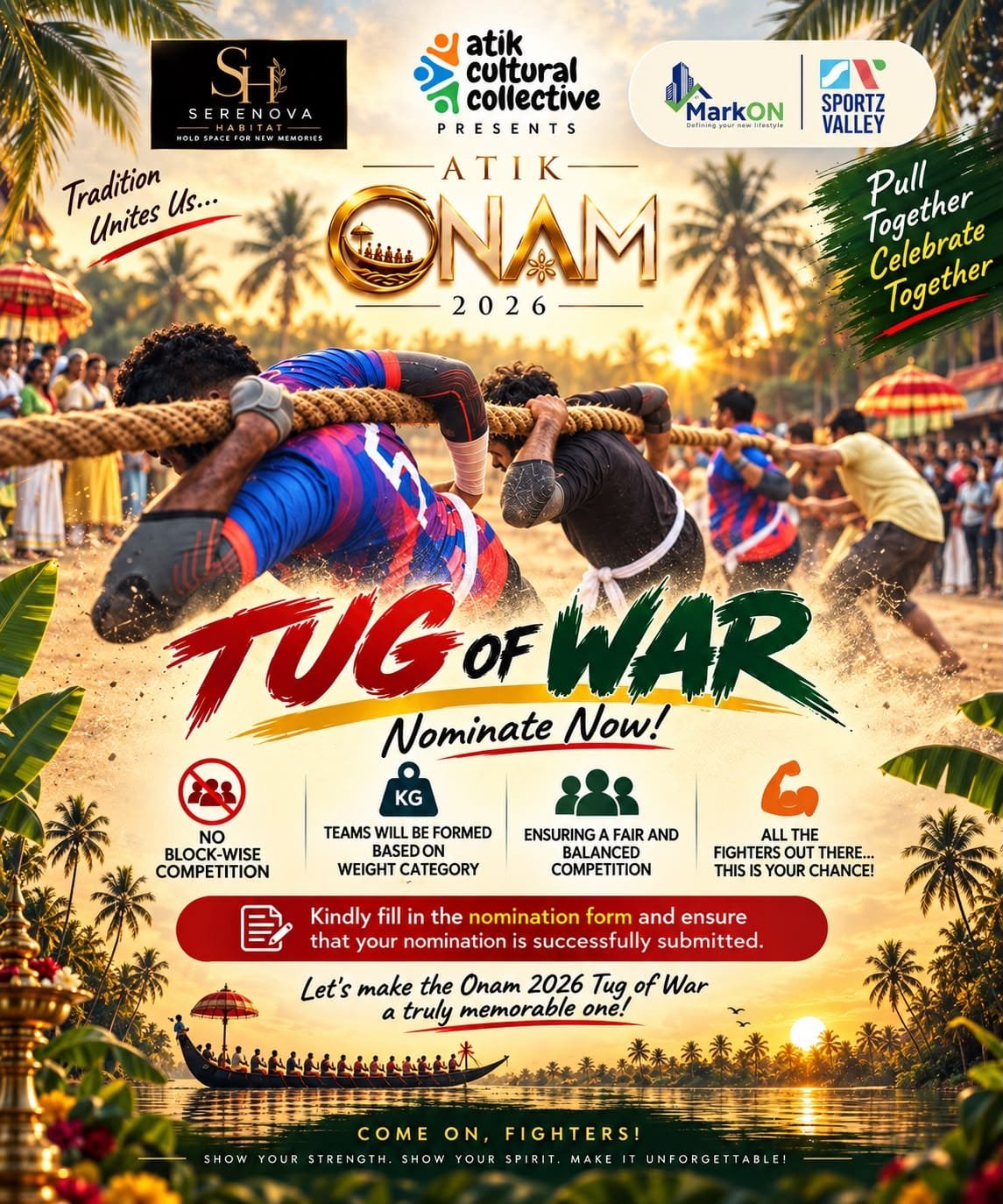 ATIK Onam 2026 Tug of War poster