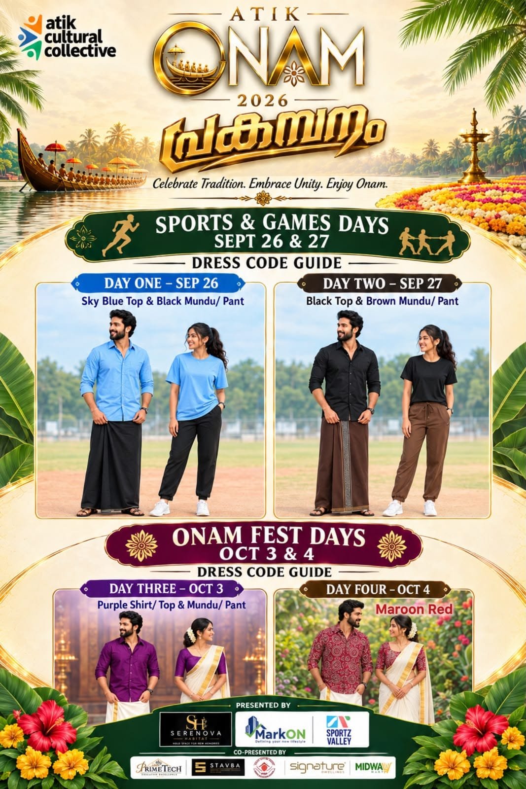 ATIK Onam 2026 dress code guide