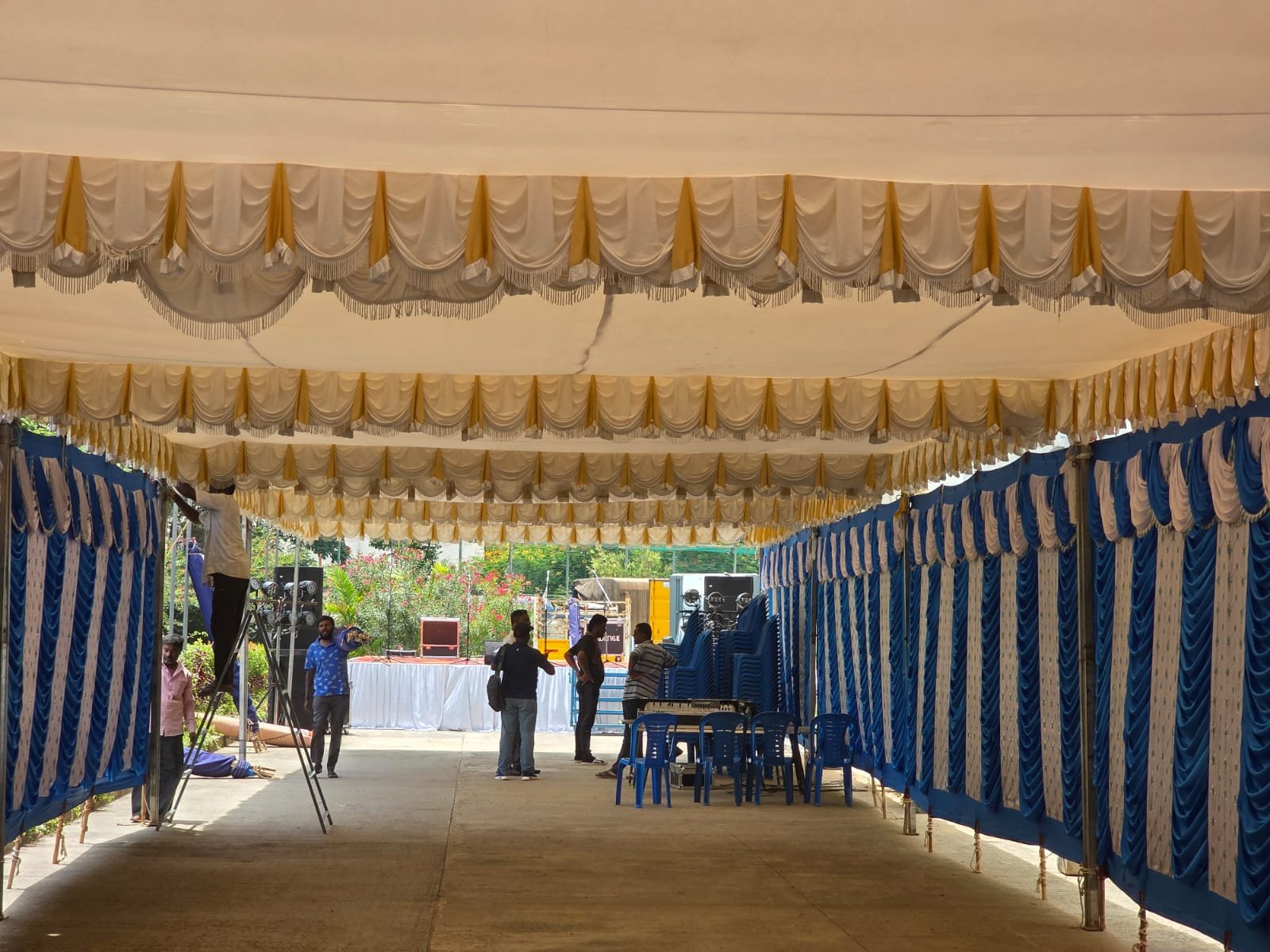 Decorated venue at Wonderwall AARPOO Onam 2026
