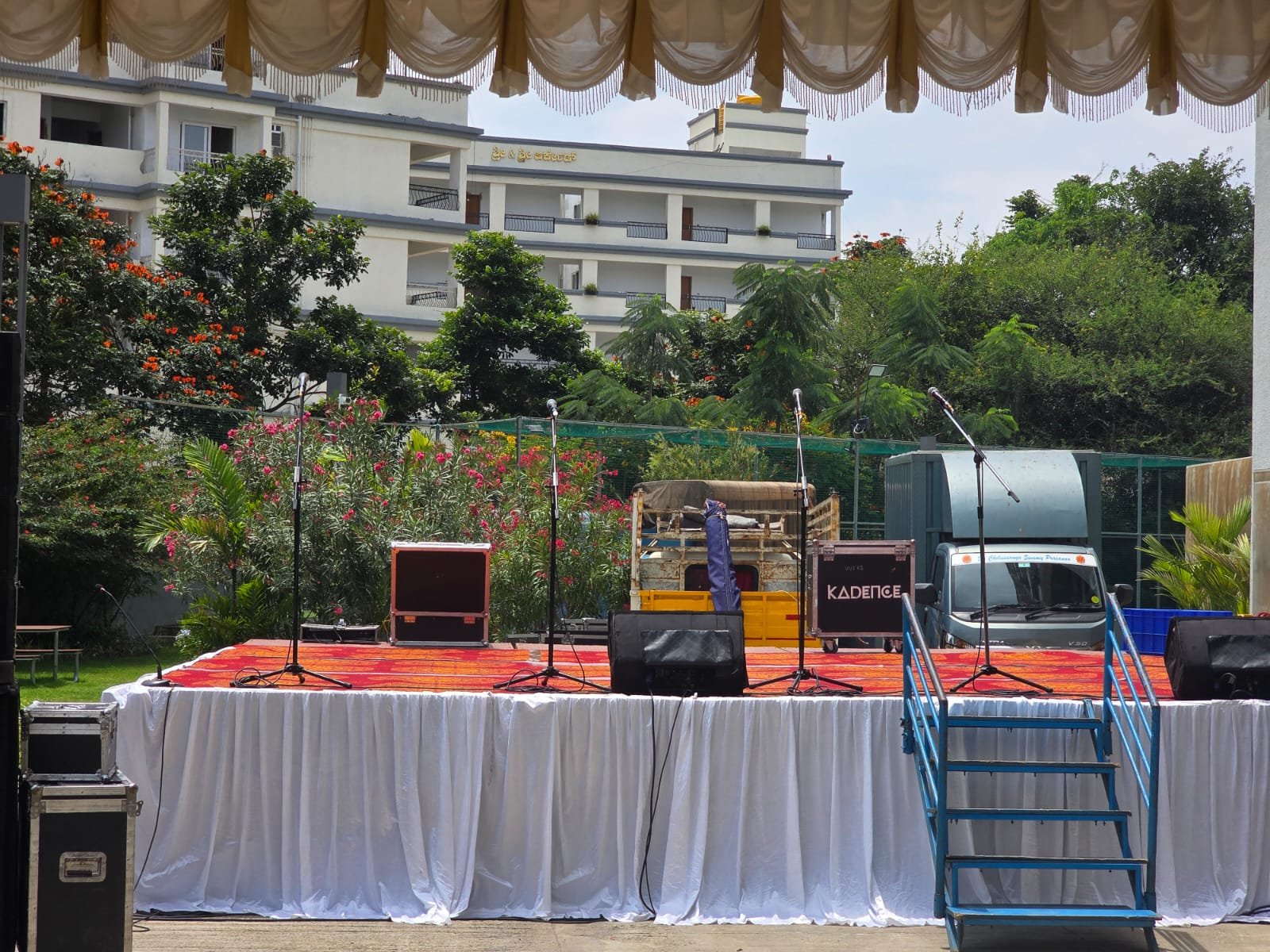 Stage setup at Wonderwall AARPOO Onam 2026